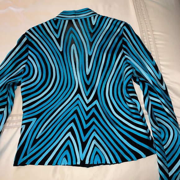 Ika Zip-front Ribbon Jacket Size 12 - Picture 2 of 6